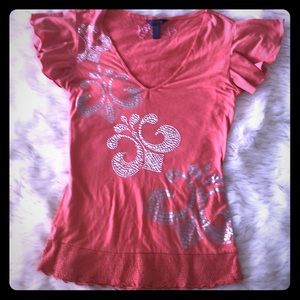 Dereon T-shirt with rhinestone detail